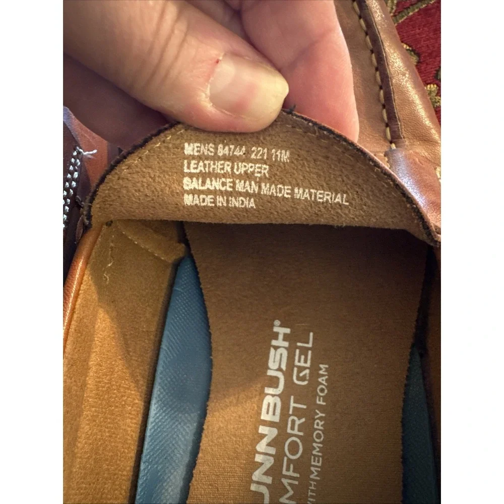 Nunn Bush Men's Drexel Moc-Toe Penny Loafers 84744 Cognac Leather Size 11